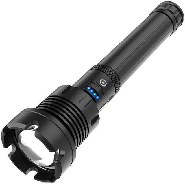 Main image of Long Style Micro USB Charging Outdoor Waterproof P90 + COB LED Flashlight, Support Power Display & Telescopic Focusing & 7-level Brightness Adjustment