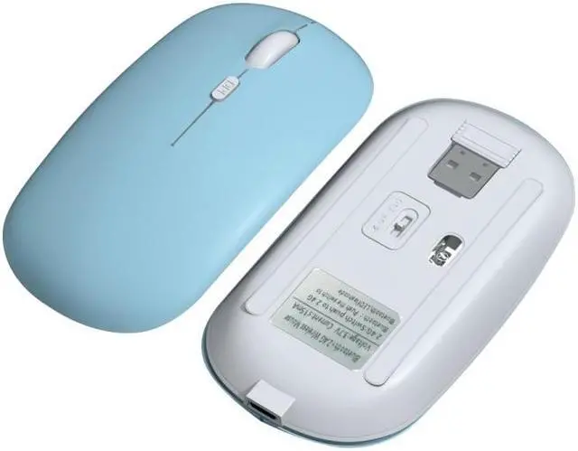 Main image of FOREV FVW312 1600dpi Bluetooth 2.4G Wireless Dual Mode Mouse Bluetooth + 2.4G(Blue) (Blue) Black