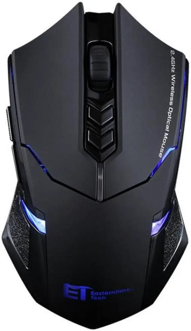Main image of ET X-08 7-keys 2400DPI 2.4G Wireless Mute Gaming Mouse with USB Receiver & Colorful Backlight (Black)