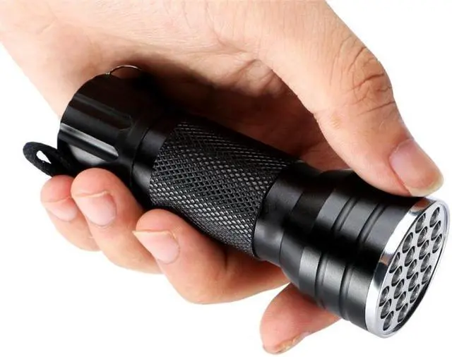 Alt view image 3 of 7 - UV 21 LEDs 395NM Ultra Violet Torch LED Flashlight Light Lamp Detector for Dog Urine Pet Stains