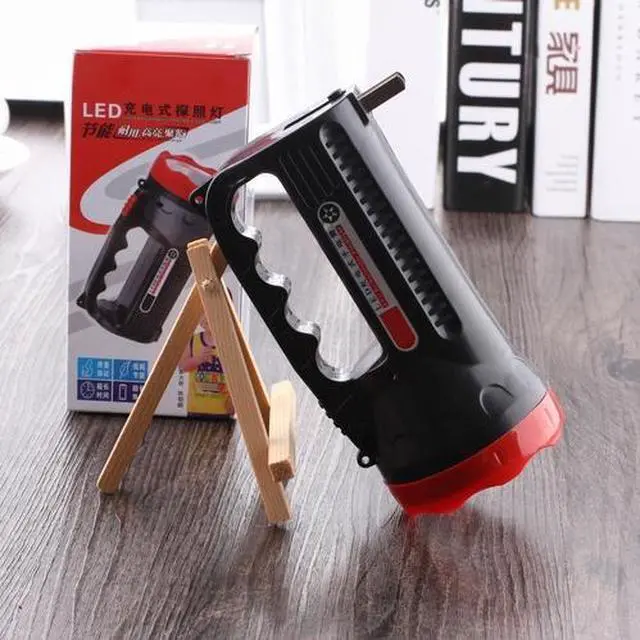 Alt view image 3 of 7 - 5W 9 LEDs Rechargeable Strong LED Flashlight 2-Modes Outdoors Searchlight