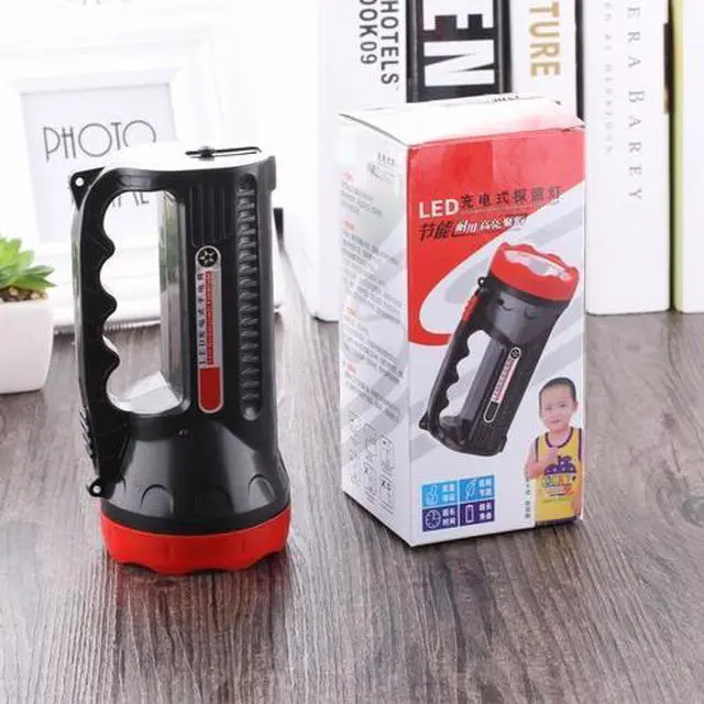 Alt view image 7 of 7 - 5W 9 LEDs Rechargeable Strong LED Flashlight 2-Modes Outdoors Searchlight
