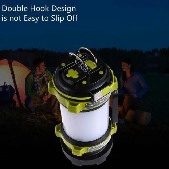 Alt view image 4 of 6 - KINSACH Portable LED Searchlight Outdoor Rechargeable Multi-function Flashlight Camping Light (Green)