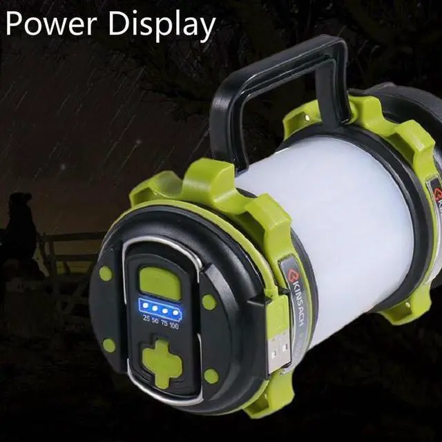 Alt view image 5 of 6 - KINSACH Portable LED Searchlight Outdoor Rechargeable Multi-function Flashlight Camping Light (Green)