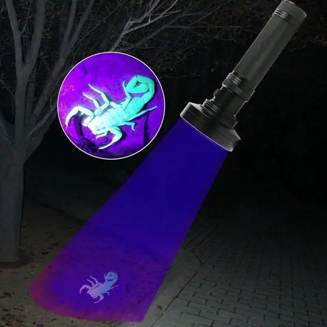 Main image of 100 LED UV Flashlight Scorpion Detector Fluorescence Detector