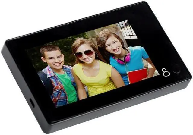 Alt view image 3 of 7 - Danmini YB-43CH 4.3 inch Screen 1.0MP Security Camera Door Peephole with One-key to Watch Function(Black)