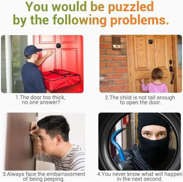 Alt view image 6 of 7 - ESCAM C22 2.4 inch Screen Digital Door Viewer, Support Night Vision, TF Card, Take Photos and Video C22