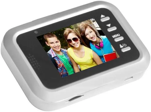 Alt view image 3 of 7 - Video Doorbell Camera, W8-S 2.4 inch Screen 2.0MP Security Camera No Disturb Peephole Viewer, Support TF Card (Silver)