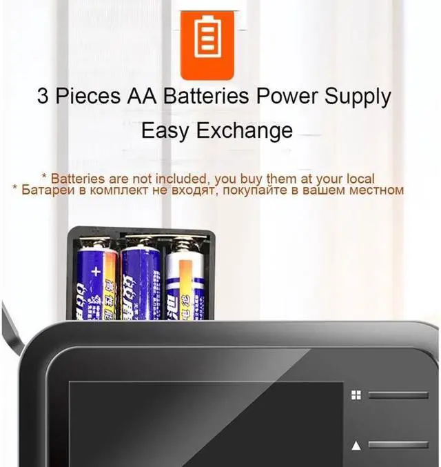 Alt view image 5 of 7 - R11 2.4 inch TFT LCD Display Night Vision Photo Video Electronic Cat Eye Doorbell