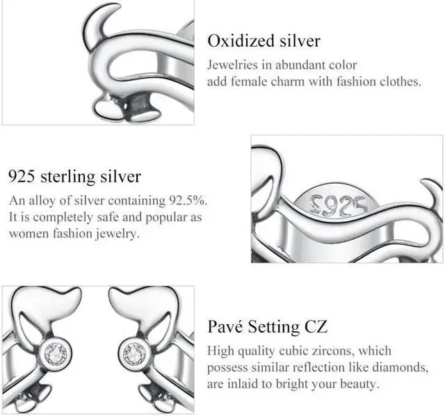 Alt view image 5 of 7 - S925 Sterling Silver Cute Dog Women Earrings Cute Dog
