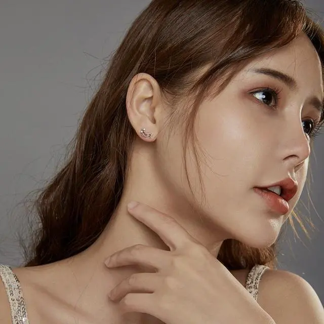 Alt view image 7 of 7 - S925 Sterling Silver Cute Dog Women Earrings Cute Dog