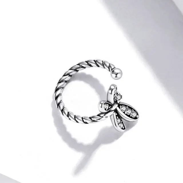 Alt view image 2 of 7 - S925 Sterling Silver Exquisite Dragonfly Women Earrings Dragonfly