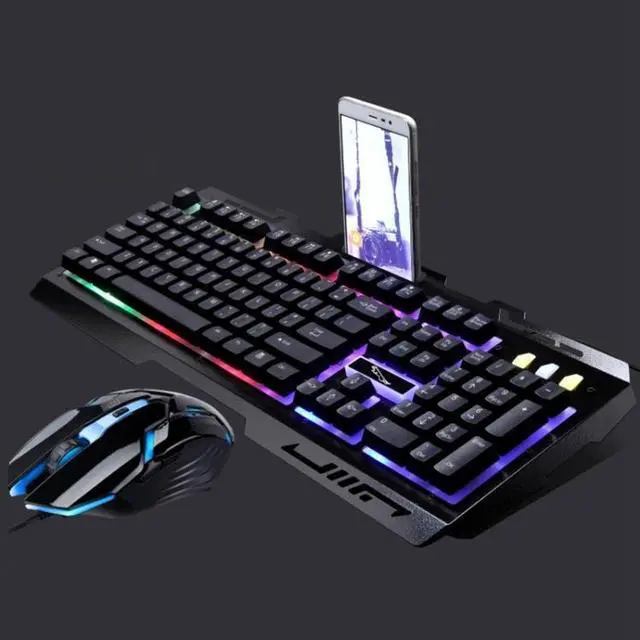 Main image of G700 USB RGB Backlight Wired Optical Gaming Mouse and Keyboard Set, Keyboard Cable Length: 1.35m, Mouse Cable Length: 1.3m (Black)
