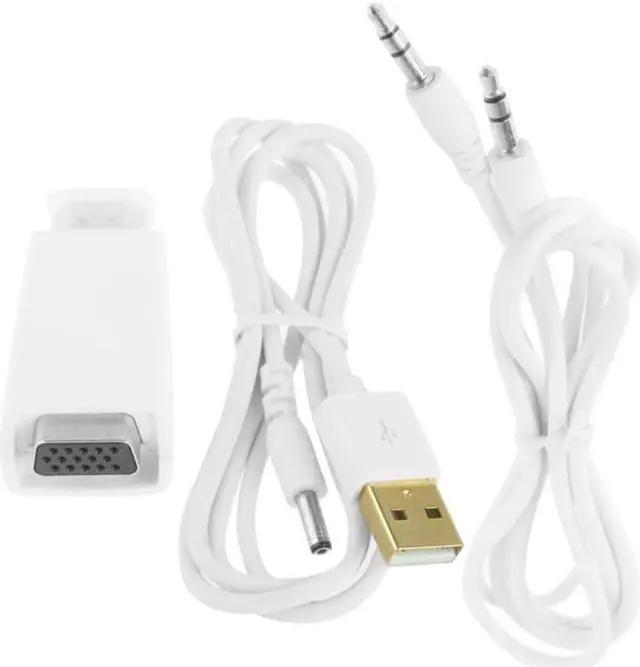Alt view image 4 of 5 - Full HD 1080P HDMI to VGA Adapter for Power and Audio