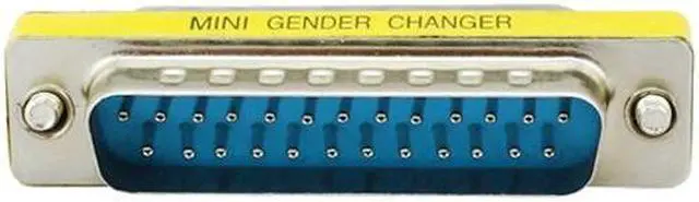 Alt view image 2 of 4 - DB25 25 Pin Male to Male Mini Gender Changer Adapter