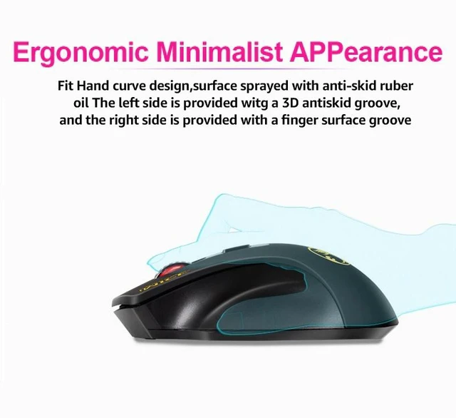 Alt view image 5 of 5 - iMICE 2.4GHz 2000DPI Adjustable USB 3.0 Receiver Optical Computer Mouse Green