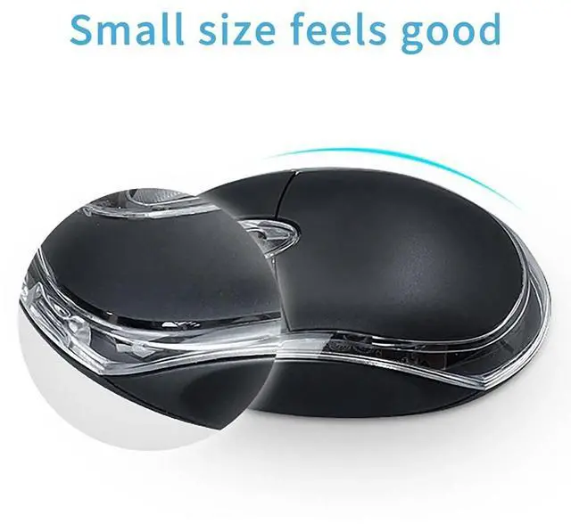 Alt view image 4 of 7 - 1000dpi Colorful Light USB Scroll Wheel Optical Mouse(Black)