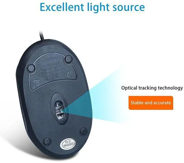 Alt view image 5 of 7 - 1000dpi Colorful Light USB Scroll Wheel Optical Mouse(Black)