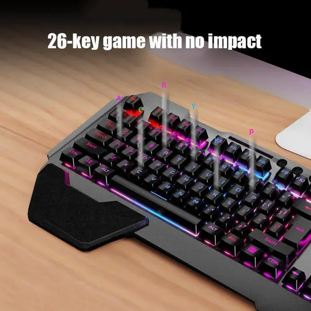 Alt view image 7 of 7 - K680 RGB Rechargeable Gaming Wireless Keyboard and Mouse Set (White)