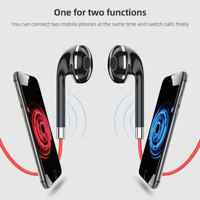 Alt view image 6 of 7 - BT313 Magnetic Earbuds Sport Wireless Headphone Handsfree bluetooth HD Stereo Bass Headsets with Mic (Black)