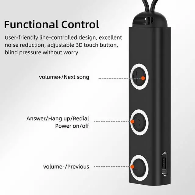 Alt view image 4 of 7 - BT313 Magnetic Earbuds Sport Wireless Headphone Handsfree bluetooth HD Stereo Bass Headsets with Mic (Black)