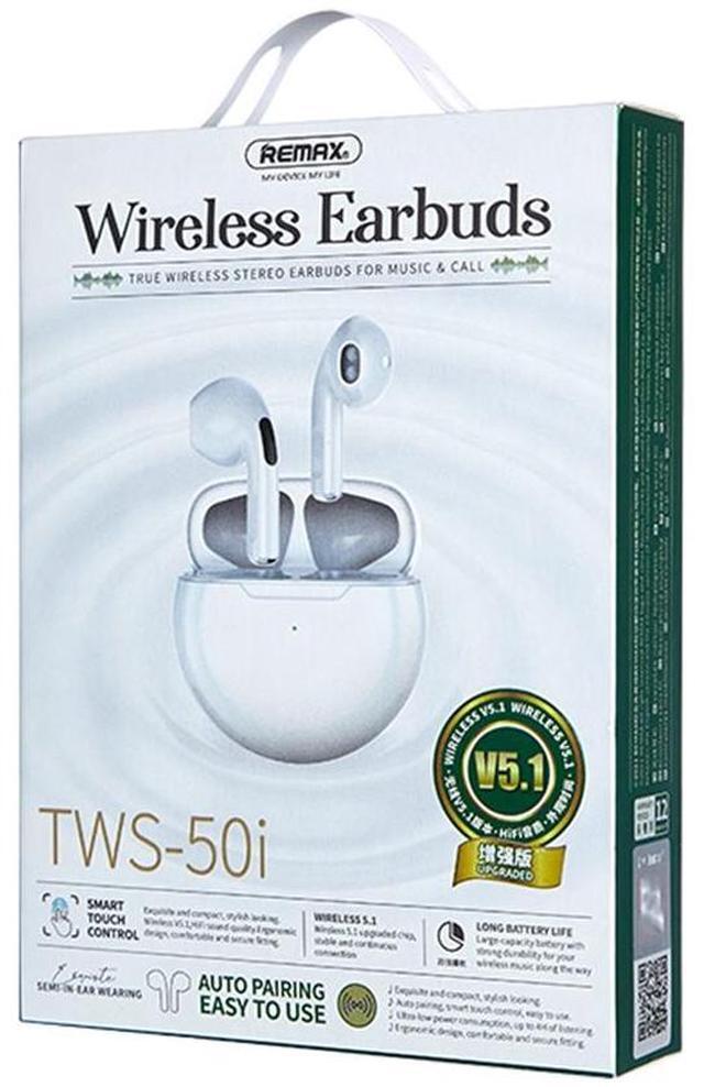 Alt view image 3 of 4 - REMAX TWS-50i True Wireless Stereo Bluetooth Earphone (White)