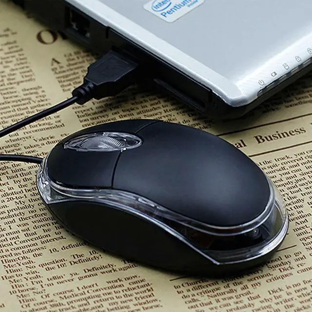 Alt view image 7 of 7 - 1000dpi Colorful Light USB Scroll Wheel Optical Mouse(Black)