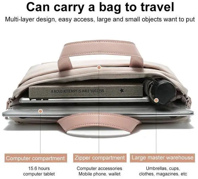 Alt view image 7 of 7 - For MacBook 15.6-16.1 Inches MAHOO 10188 Ultra-Thin Hand Computer Bag Messenger Laptop Bag, Color:Gray, Size:Gray