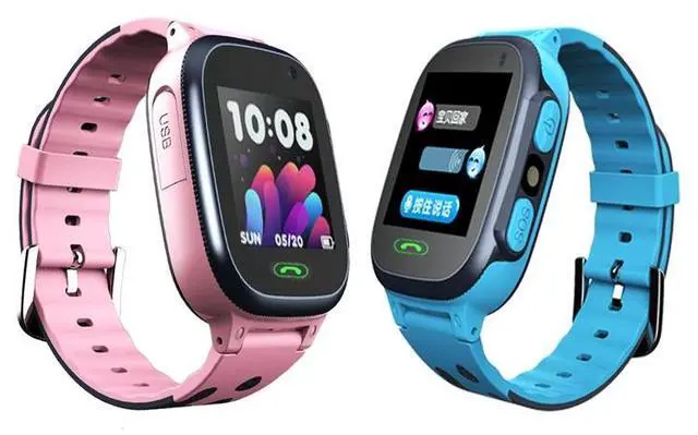 Alt view image 2 of 6 - A111-Z1 Children Smart Positioning Plug-In Cartoon Call For Help Multi-Function Watch Phone (Blue) Black