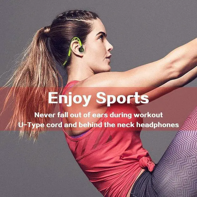 Alt view image 4 of 7 - Mucro ML233 Foldable Wired Running Sports Headphones Night Neckband In-Ear Stereo Earphones, Cable Length: 1.2m (Style 1)