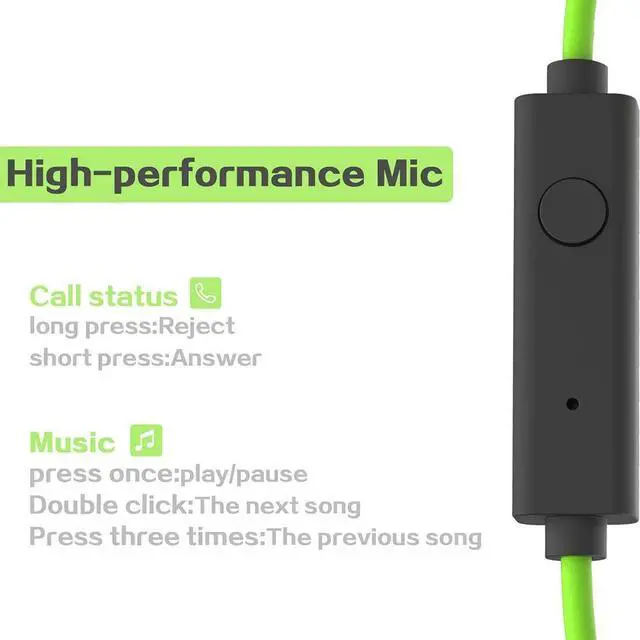 Alt view image 6 of 7 - Mucro ML233 Foldable Wired Running Sports Headphones Night Neckband In-Ear Stereo Earphones, Cable Length: 1.2m (Style 1)