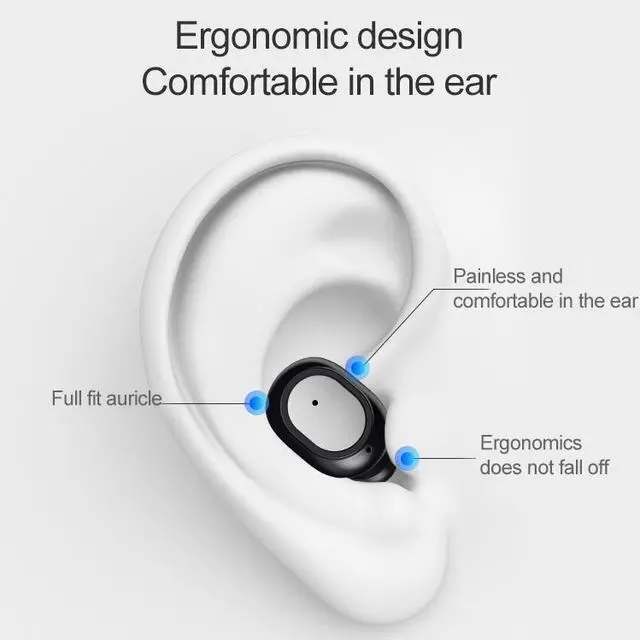 Alt view image 5 of 7 - Q3 TWS Bluetooth 5.0 Binaural Stereo Automatic Matching Wireless Bluetooth Earphone (White)
