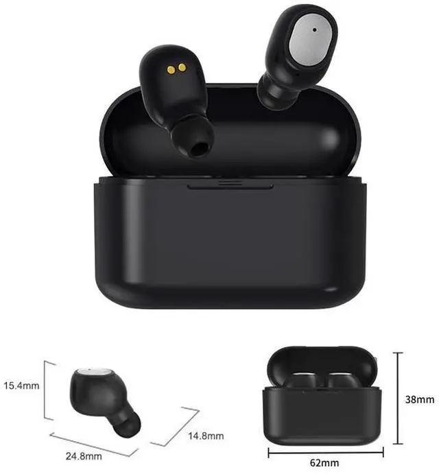 Alt view image 3 of 7 - Q3 TWS Bluetooth 5.0 Binaural Stereo Automatic Matching Wireless Bluetooth Earphone (White)