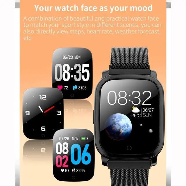 Alt view image 3 of 7 - CV06 1.3 inch TFT Color Screen TPU Watch Band Smart Bracelet, Support Call Reminder/ Heart Rate Monitoring /Blood Pressure Monitoring/ Sleep Monitoring/Blood Oxygen Monitoring (Black)