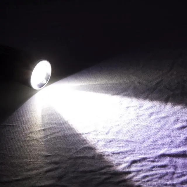 Alt view image 7 of 7 - White Light Retractable Flashlight, Cree Q5 LED 3-Mode with Lanyard (Black)
