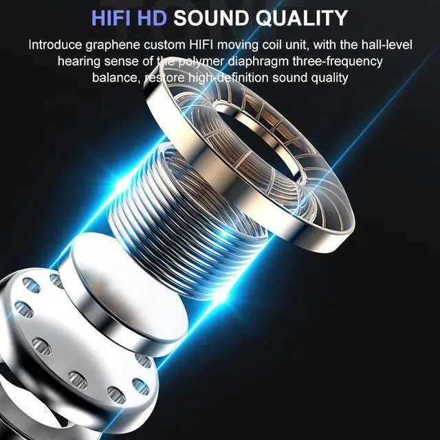 Alt view image 5 of 6 - M-B8 Bluetooth 5.0 Mini Invisible In-ear Stereo Wireless Bluetooth Earphone with Charging Box (Black)