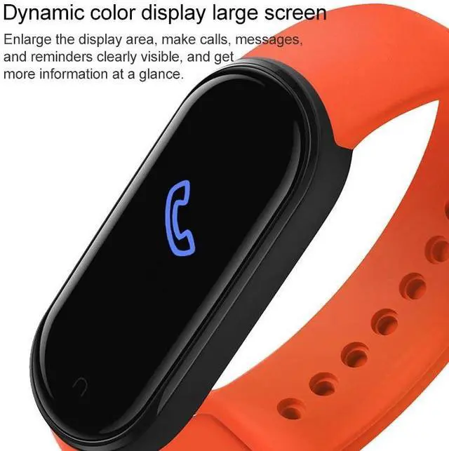 Alt view image 3 of 7 - M5 0.96 inch TFT Color Screen Smart Bracelet,IP67 Waterproof, Support Call Reminder /Heart Rate Monitoring/Sleep Monitoring/Sedentary Reminder/Blood Pressure Monitoring / Blood Oxygen Monito