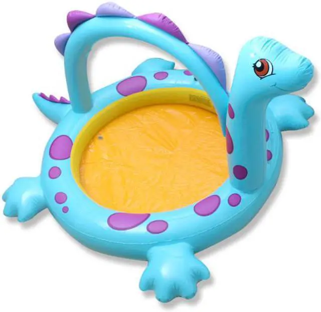 Alt view image 4 of 4 - Inflatable Swimming Pool for Kids, Dinosaur Pool Toys, Size 	229×165×117CM, Kiddie Pool