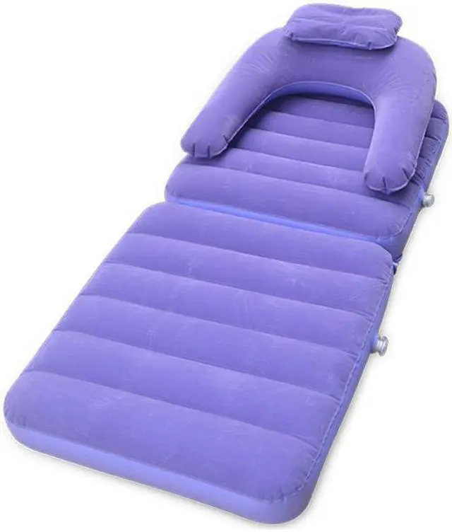 Alt view image 3 of 5 - Inflatable Pull Out Sofa Chair and Twin Bed Air Mattress Sleeper