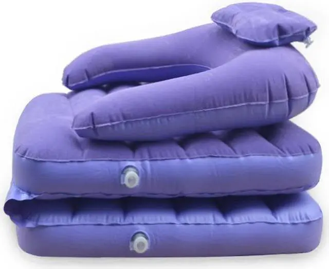 Alt view image 4 of 5 - Inflatable Pull Out Sofa Chair and Twin Bed Air Mattress Sleeper