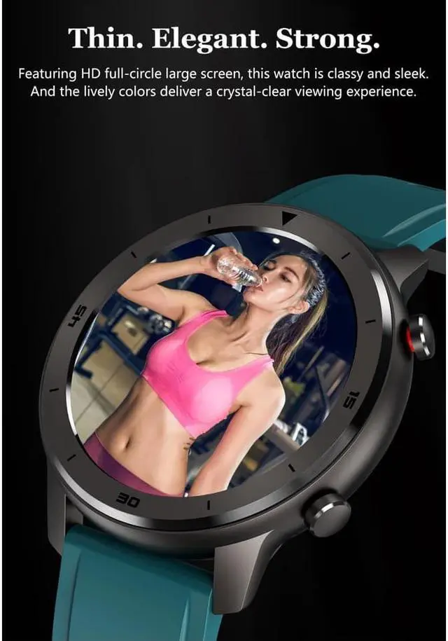 Alt view image 4 of 7 - Citi Full Touch Screen Men Smart Watch Heart Rate Blood Pressure Bluetooth Sport Fitness Tracker Smartwatch For IOS Android