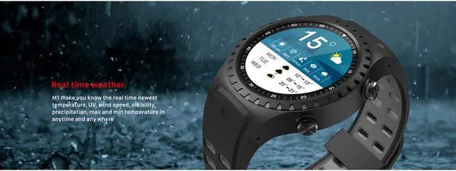 Alt view image 5 of 7 - North Edge M1 Smart Watch HR Smart Watch Running Sport GPS Phone Call Smartphone Waterproof Heart Rate Compass