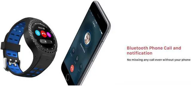 Alt view image 7 of 7 - North Edge M1 Smart Watch HR Smart Watch Running Sport GPS Phone Call Smartphone Waterproof Heart Rate Compass