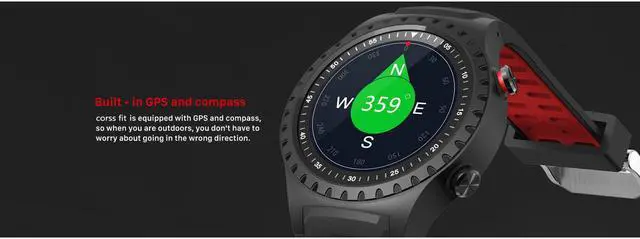 Alt view image 2 of 7 - North Edge M1 Smart Watch HR Smart Watch Running Sport GPS Phone Call Smartphone Waterproof Heart Rate Compass