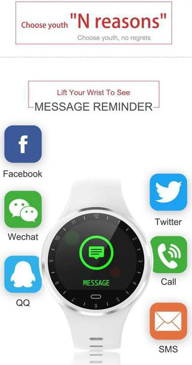Alt view image 3 of 6 - Bluetooth Smartwatch IP67 Waterproof Activity Wristband Blood Pressure Blood Oxygen Monitor Pedometer Bracelet Sports Watch for iOS Android, Activity Tracker HR