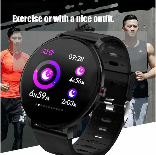 Alt view image 3 of 7 - Touch Smart Watch Women Men Heart Rate Bracelet For iPhone Android Waterproof