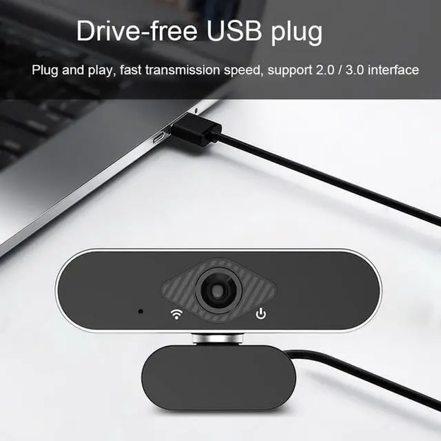 Alt view image 4 of 7 - 1080P Webcam with Microphone, NEK Tech Webcam Full HD PC Skype Camera, Video Calling and Recording for Computer Laptop Desktop, Plug and Play USB Camera for YouTube, Compatible with Windows
