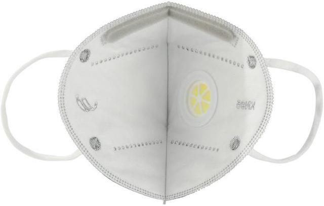Alt view image 6 of 7 - 10PCS Reusable KN95 Mask 6-layers - Valved Face Mask Air Anti-Dust / Anti-Fog Mouth Respirator Windproof PM 2.5 Gray