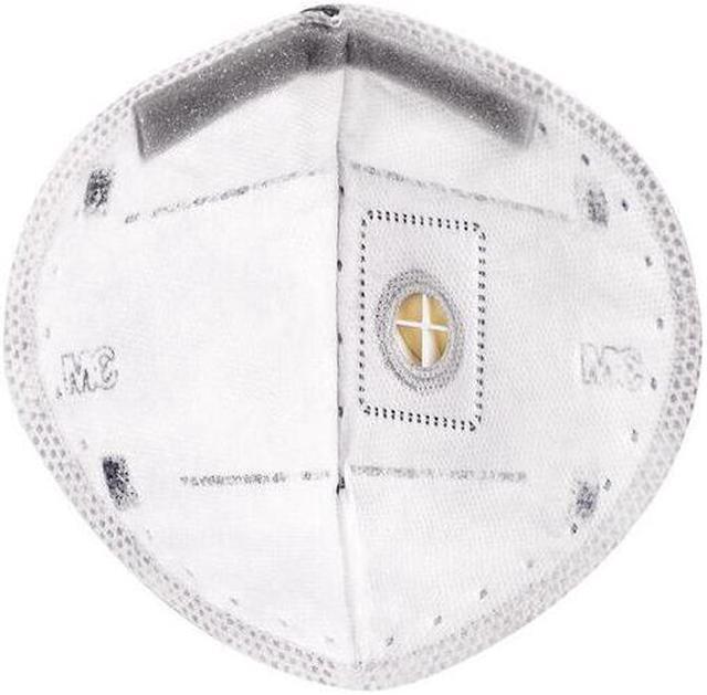 Alt view image 2 of 7 - 200 Pieces 3M N95 Mask 9541V KN95 Mask Activated Carbon Masks with Valve Respirator For Adult Gray