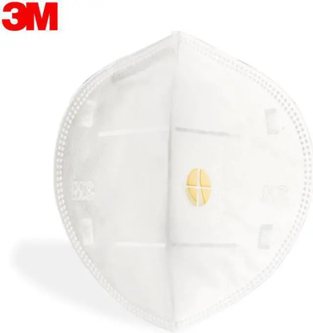 Alt view image 3 of 7 - 10 Pieces 3M Mask 9501V+ Ultra thin 4 Layers KN95 Mask FFP2 95% filter PM2.5 With Valve Respirator White